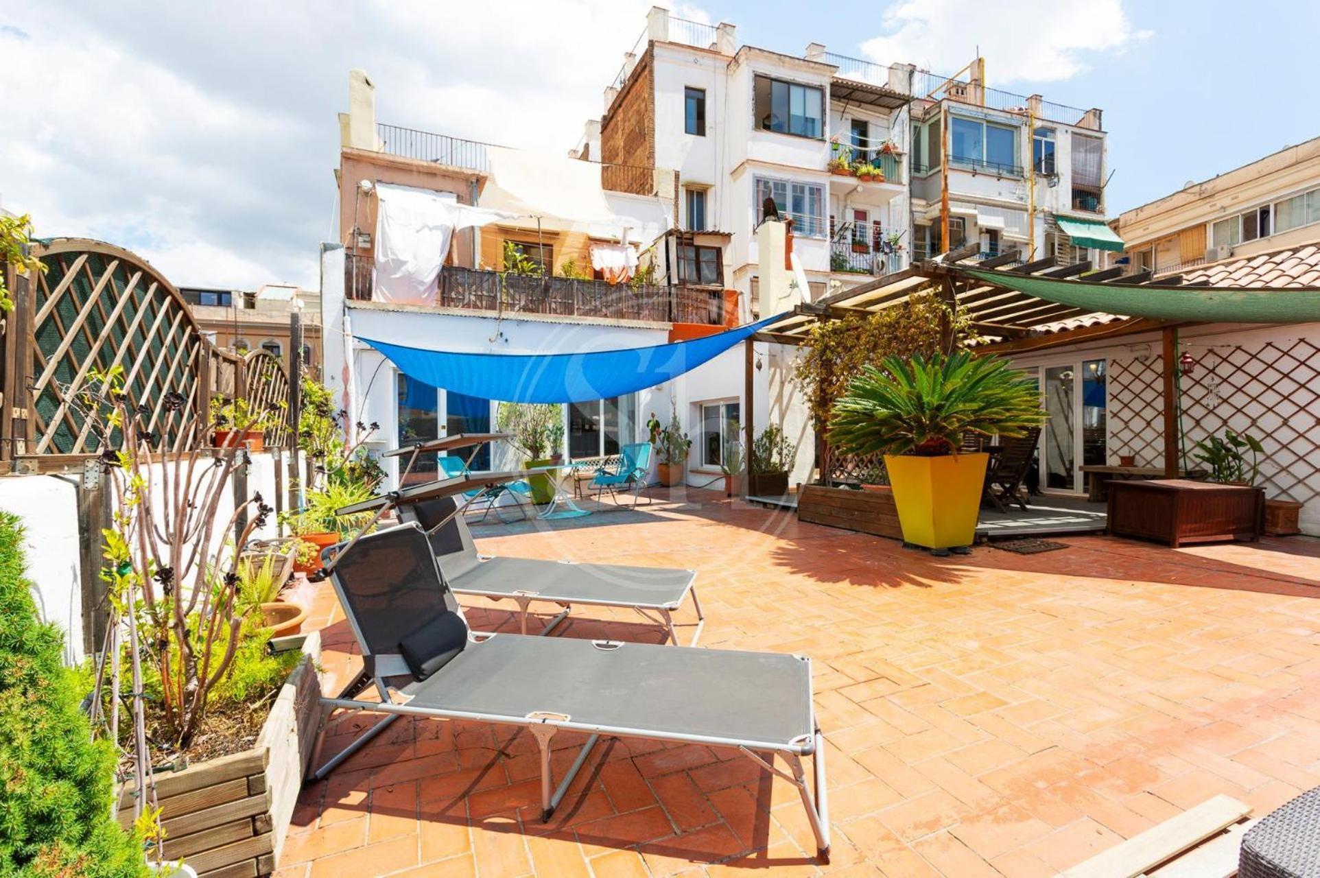 Apartamento Con Terraza En Poble Sec Barcelona Exterior foto